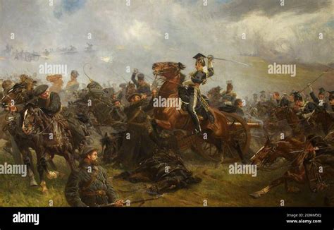 The Charge of the Light Brigade during the Battle of Balaclava ...