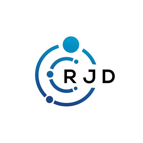 RJD letter technology logo design on white background. RJD creative ...