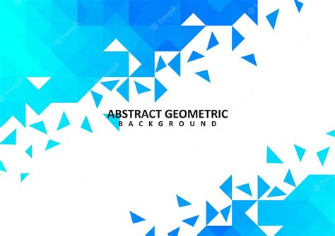 Premium Vector | Abstract blue geometric vector background design