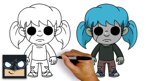 How To Draw Sally Face - Step By Step Tutorial