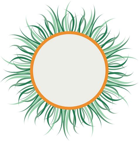 Grass Illustration Design Art Vector Circle 24034277 Vector Art at Vecteezy