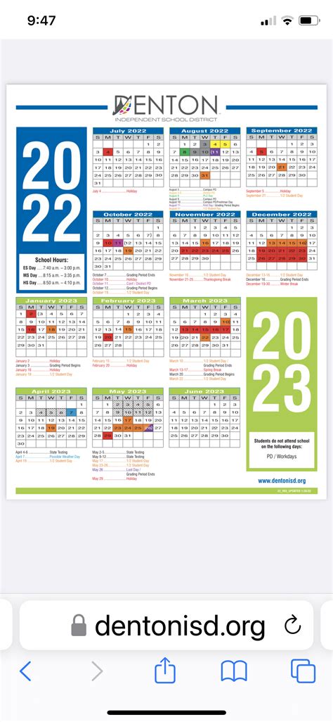 Denton Isd Student Calendar – Get Calendar 2023 Update