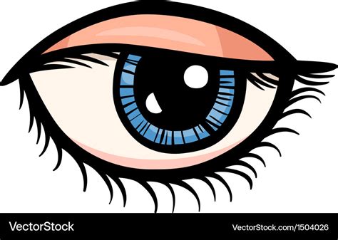 Eye clip art cartoon Royalty Free Vector Image