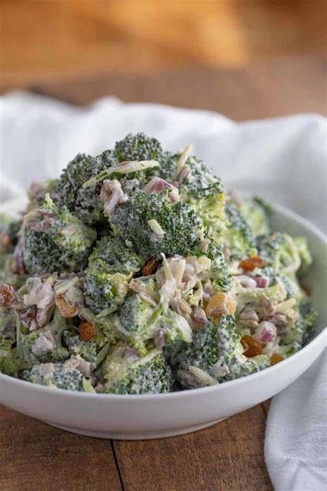 Easy Broccoli Salad Recipe [VIDEO] - Dinner, then Dessert