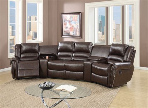 Home Theater Sectional | Home theater seating, Sectional sofa with ...