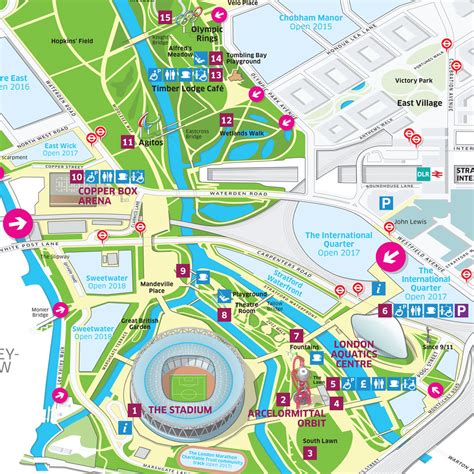 Queen Elizabeth Olympic Park visitor map :: Behance