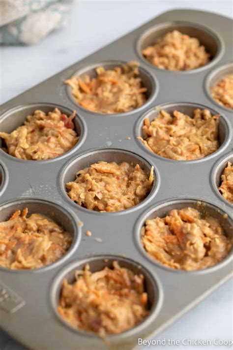 Apple Carrot Muffins - Beyond The Chicken Coop