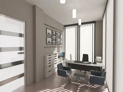 Office interior design for small office - Builders Villa