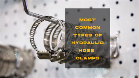 Hydraulic Hose Clamps Most Common Types | Centre Point Hydraulic