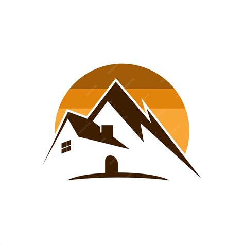 Premium Vector | Mountain resort hotel logo design inspiration