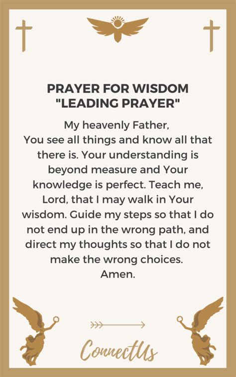 20 Powerful Prayers for Wisdom and Direction – ConnectUS