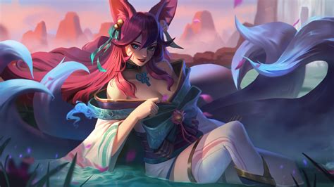 ahri, lol, spirit, blossom, 4k, HD Wallpaper | Rare Gallery