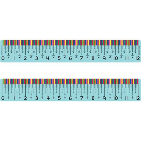 Marked Measurement Rulers - Eighths - 6 rulers