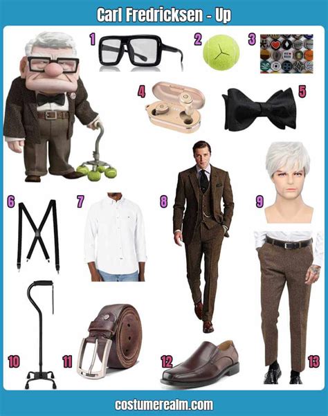 How To Dress Like Dress Like Carl Fredricksen Guide For Cosplay & Halloween