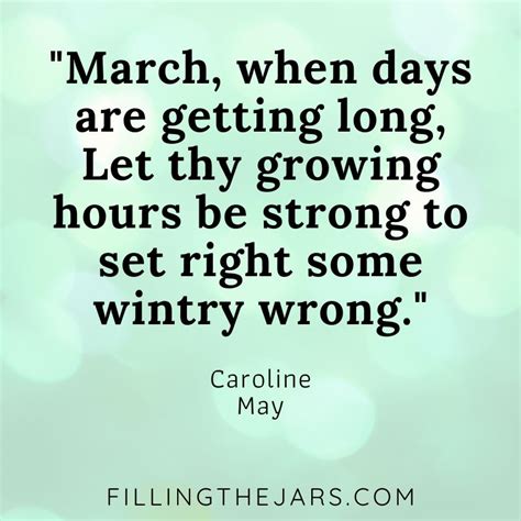 17 Best Month of March Quotes | Filling the Jars | Month of march ...