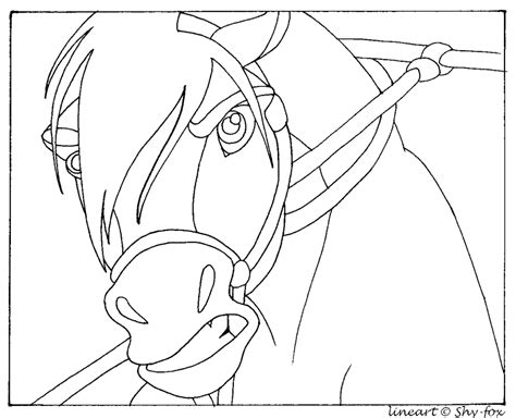 Spirit Horse Lineart By Capella336 On DeviantART - Coloring Home