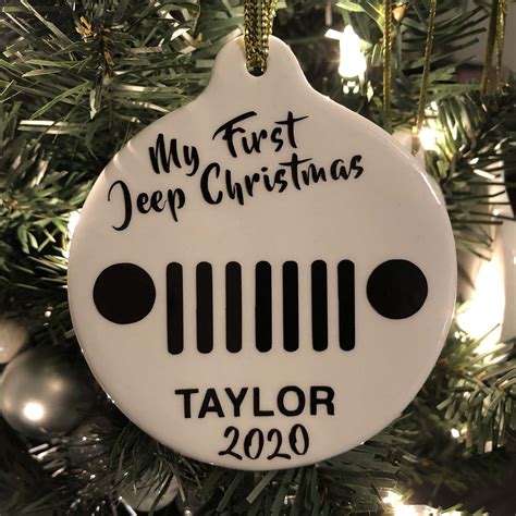 Personalized Jeep Ornament My First Jeep Christmas | Etsy