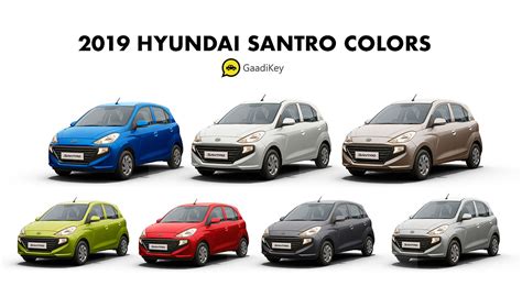 2019 Hyundai Santro Colors: White, Beige, Red, Silver, Blue, Green ...