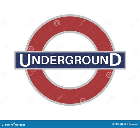 The Famous London Underground Sign Vector Illustration Editorial Stock ...