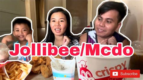 Jollibee/Mcdo Crispy Chicken Bucket +bff fries and float #Mukbangers # ...