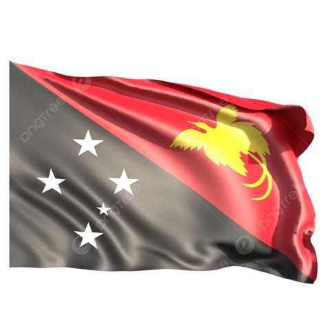 Papua New Guinea Flag Waving PNG, Vector, PSD, and Clipart With ...