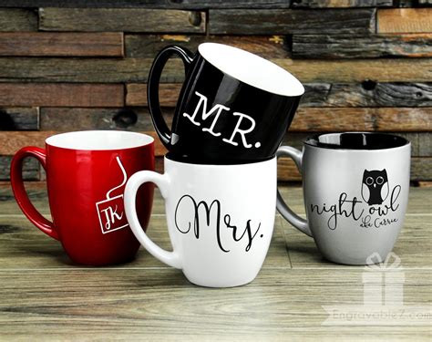 Custom Pair of Coffee Mugs - Set of 2 Mugs - Tempe Trophy