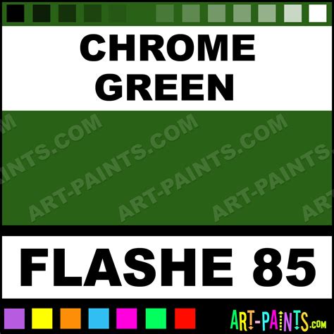 Chrome Green Artists Acrylic Paints - Flashe 85 - Chrome Green Paint ...