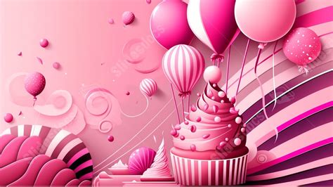 Birthday Pink Powerpoint Background For Free Download - Slidesdocs