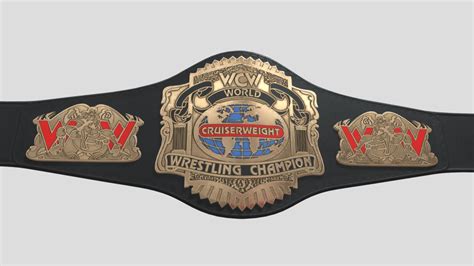 WCW - CRUISERWEIGHT WORLD WRESTLING CHAMPION - Download Free 3D model ...