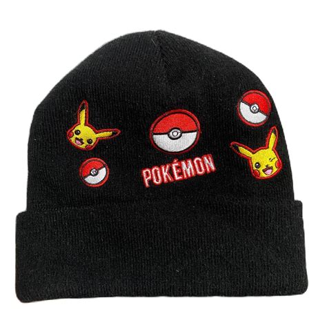 Pokémon adult size beanie back is just black 🤓🎀 - Depop