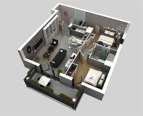 2 Bedroom Apartment/House Plans