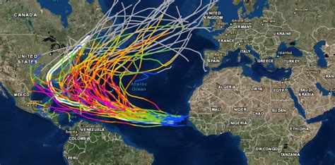 NOAA Historical Hurricane Tracks