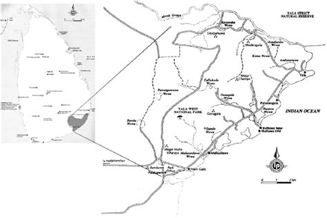 Yala National Park map. | Download Scientific Diagram