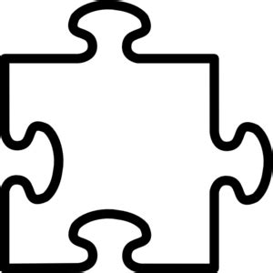 Blank Jigsaw Clip Art at Clker.com - vector clip art online, royalty ...