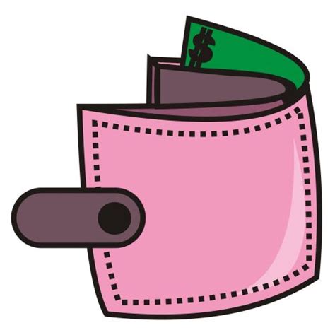 An Illustration Of A Wallet Full Of Money Royalty Free SVG - Clip Art ...