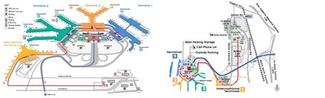 Chicago O'hare international terminal map - American