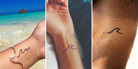 26 Super Simple Wave Tattoo Designs - TattooBlend