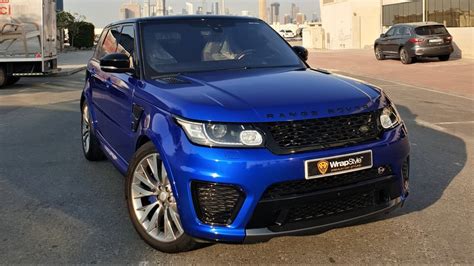 Range Rover SVR - Blue Gloss wrap | WrapStyle