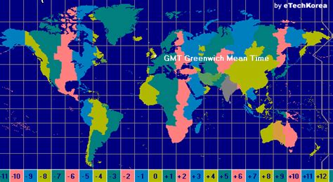 World Time Zone Map