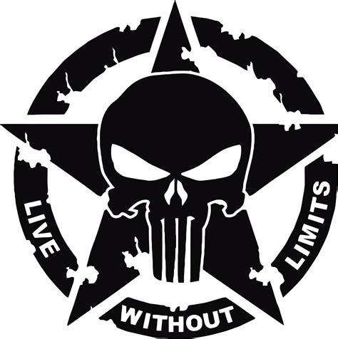 Punisher Skull Live Without Limits Svg Png Ai Jpg Eps - Etsy