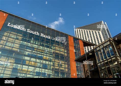 View of the London South Bank University campus in Southwark,London ...