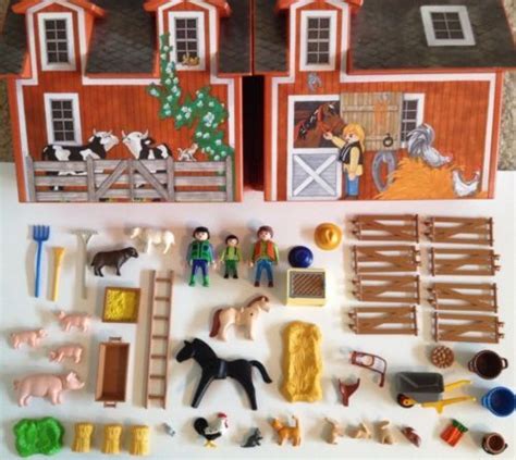 Playmobil Farmhouse Barn Farm Set Animals Child Pig Accessories Large ...