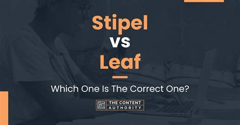 Stipel vs Leaf: Which One Is The Correct One?