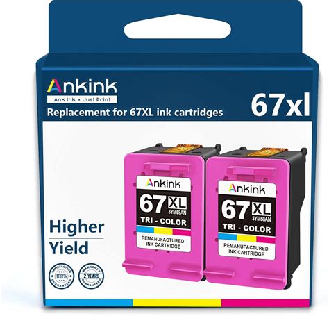 Amazon.com: Ankink Remanufactured Ink Cartridge Replacement for HP 67XL ...