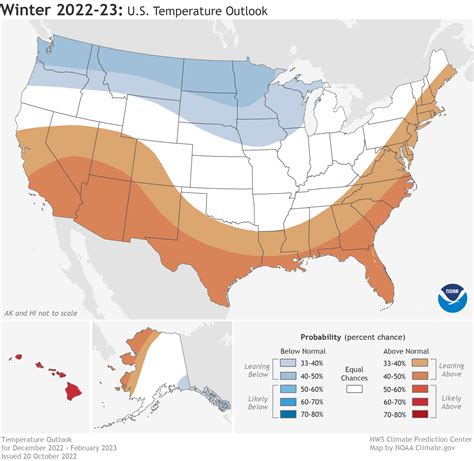 NOAA Releases 2022-2023 U.S. Winter Outlook: Warmer, Drier South with ...