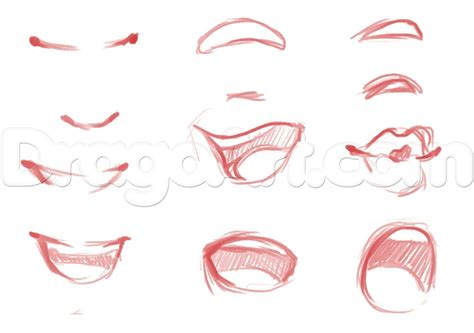 Anime Mouth Smile Mask Drawing : Mouth references ...