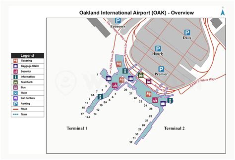 Airport Terminal Map Oakland International Airport, 50% OFF