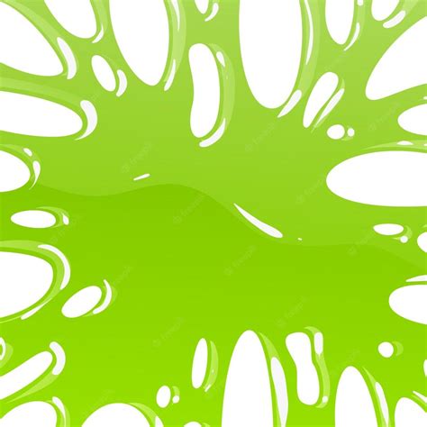 Premium Vector | Green slime toxic dirty mucus realistic bright glossy ...