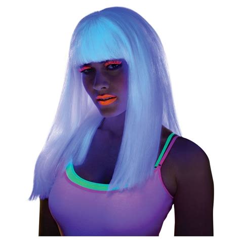 Halloween Electra Glow in the Dark Halloween Costume Wig, Adult Unisex ...