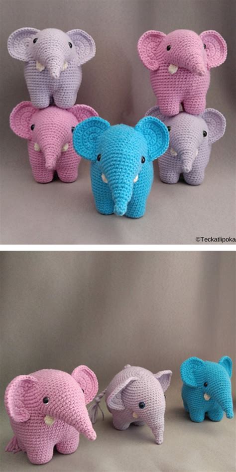 Amigurumi Elephants Free Crochet Patterns